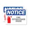 Signmission Fire Extinguisher Inside OSHA Notice Sign, Plastic, 10in W x 7in L, 2PK OS-2PACK-NS-P-710-L-12599 - alternate 1